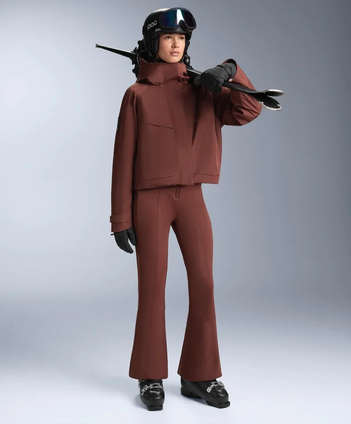 Pantalon de ski stretch évasé à taille haute et résistant à l’eau Pantalon de ski stretch évasé à taille haute et résistant à l’eau