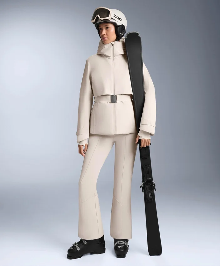 Pantalon de ski stretch évasé à taille haute et résistant à l’eau Pantalon de ski stretch évasé à taille haute et résistant à l’eau
