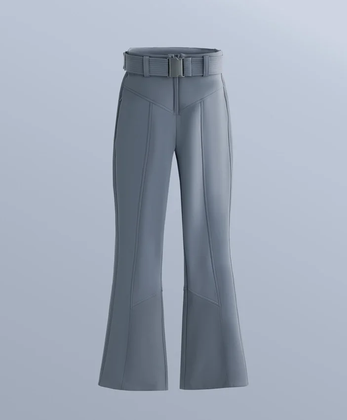 Pantalon de ski stretch évasé à taille haute et résistant à l’eau Pantalon de ski stretch évasé à taille haute et résistant à l’eau