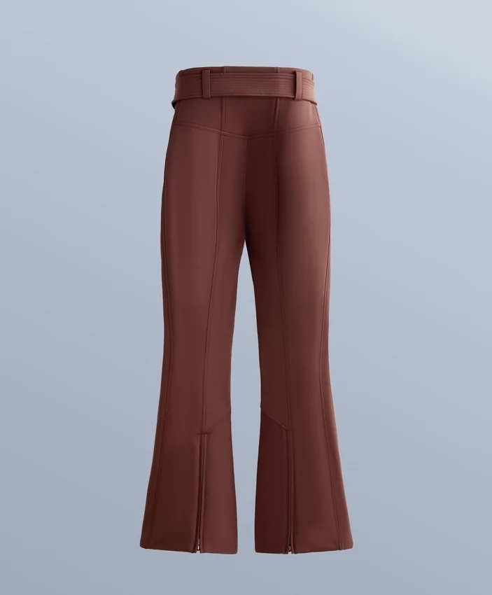 Pantalon de ski stretch évasé à taille haute et résistant à l’eau Pantalon de ski stretch évasé à taille haute et résistant à l’eau