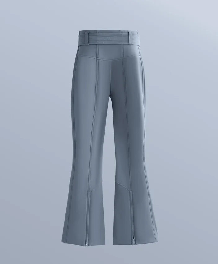 Pantalon de ski stretch évasé à taille haute et résistant à l’eau Pantalon de ski stretch évasé à taille haute et résistant à l’eau