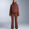 Pantalon de ski stretch évasé à taille haute et résistant à l’eau Pantalon de ski stretch évasé à taille haute et résistant à l’eau