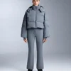 Pantalon de ski stretch évasé à taille haute et résistant à l’eau Pantalon de ski stretch évasé à taille haute et résistant à l’eau