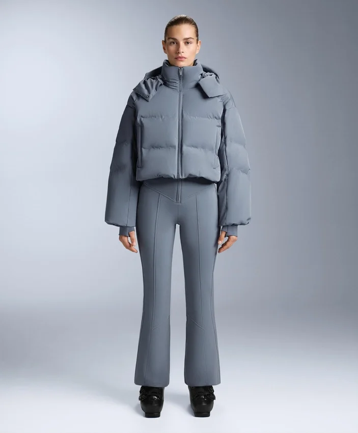 Pantalon de ski stretch évasé à taille haute et résistant à l’eau Pantalon de ski stretch évasé à taille haute et résistant à l’eau