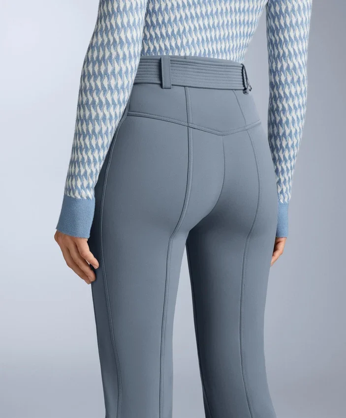 Pantalon de ski stretch évasé à taille haute et résistant à l’eau Pantalon de ski stretch évasé à taille haute et résistant à l’eau
