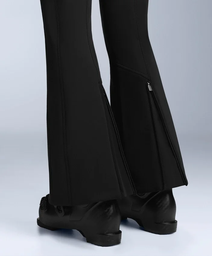 Pantalon de ski stretch évasé à taille haute et résistant à l’eau Pantalon de ski stretch évasé à taille haute et résistant à l’eau