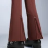 Pantalon de ski stretch évasé à taille haute et résistant à l’eau Pantalon de ski stretch évasé à taille haute et résistant à l’eau