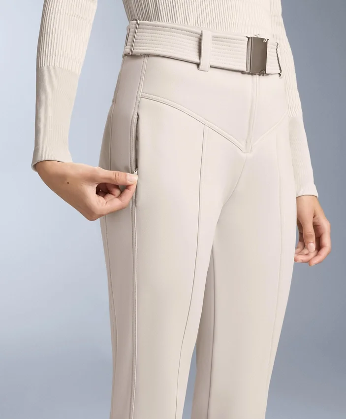 Pantalon de ski stretch évasé à taille haute et résistant à l’eau Pantalon de ski stretch évasé à taille haute et résistant à l’eau