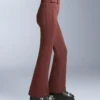 Pantalon de ski stretch évasé à taille haute et résistant à l’eau Pantalon de ski stretch évasé à taille haute et résistant à l’eau