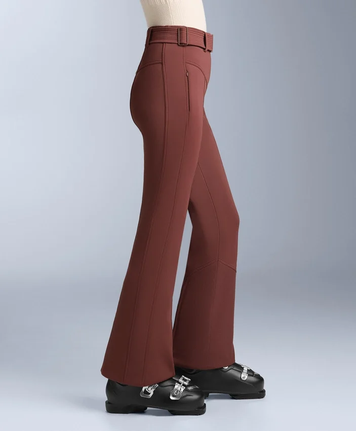 Pantalon de ski stretch évasé à taille haute et résistant à l’eau Pantalon de ski stretch évasé à taille haute et résistant à l’eau