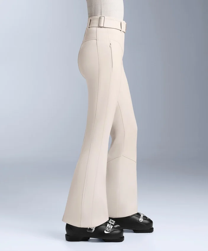 Pantalon de ski stretch évasé à taille haute et résistant à l’eau Pantalon de ski stretch évasé à taille haute et résistant à l’eau