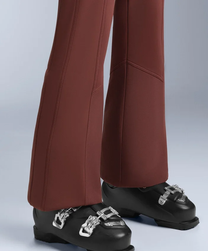 Pantalon de ski stretch évasé à taille haute et résistant à l’eau Pantalon de ski stretch évasé à taille haute et résistant à l’eau