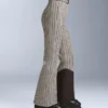 Pantalon de ski stretch évasé à taille haute, imprimé et résistant à l’eau Pantalon de ski stretch évasé à taille haute, imprimé et résistant à l’eau