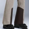 Pantalon de ski stretch évasé à taille haute, imprimé et résistant à l’eau Pantalon de ski stretch évasé à taille haute, imprimé et résistant à l’eau