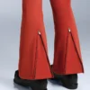 Pantalon de ski évasé extensible et imperméable Pantalon de ski évasé extensible et imperméable