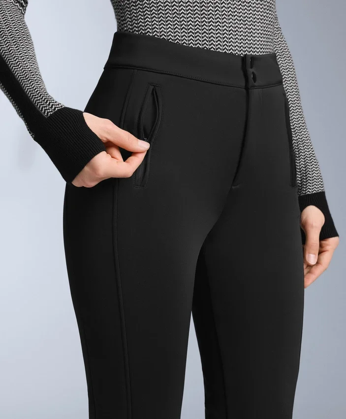 Pantalon de ski évasé extensible et imperméable Pantalon de ski évasé extensible et imperméable