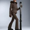 Pantalon de ski évasé extensible et imperméable Pantalon de ski évasé extensible et imperméable
