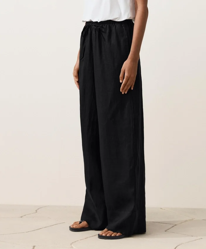 Pantalon droit 100 % lin Pantalon droit 100 % lin