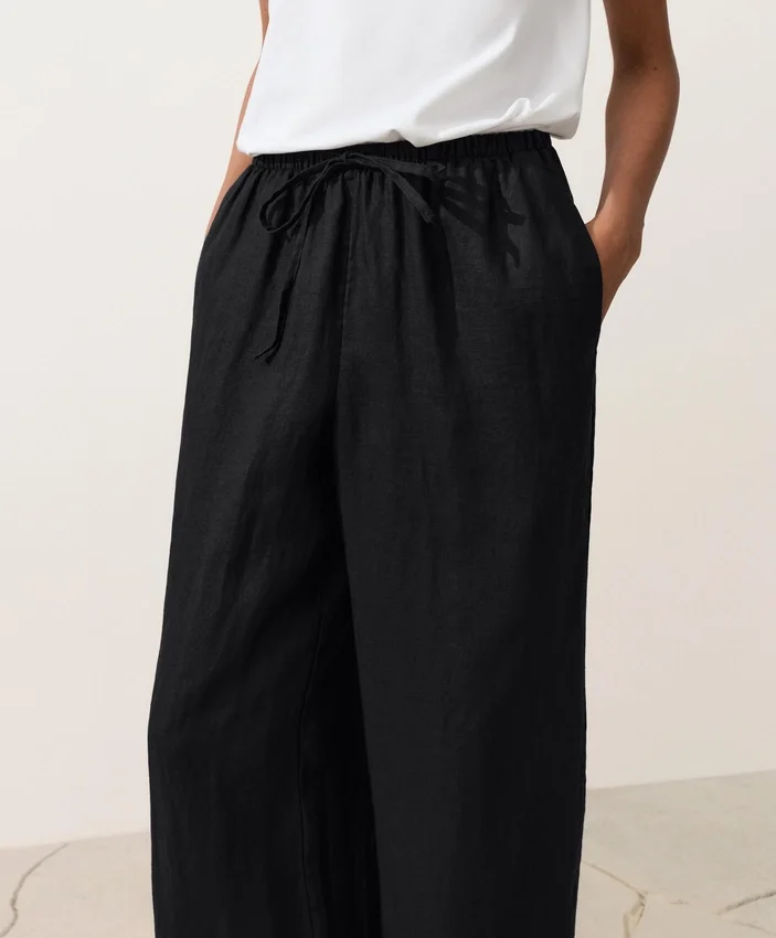 Pantalon droit 100 % lin Pantalon droit 100 % lin
