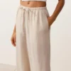 Pantalon droit 100 % lin Pantalon droit 100 % lin