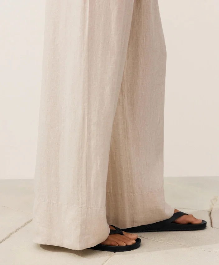 Pantalon droit 100 % lin Pantalon droit 100 % lin