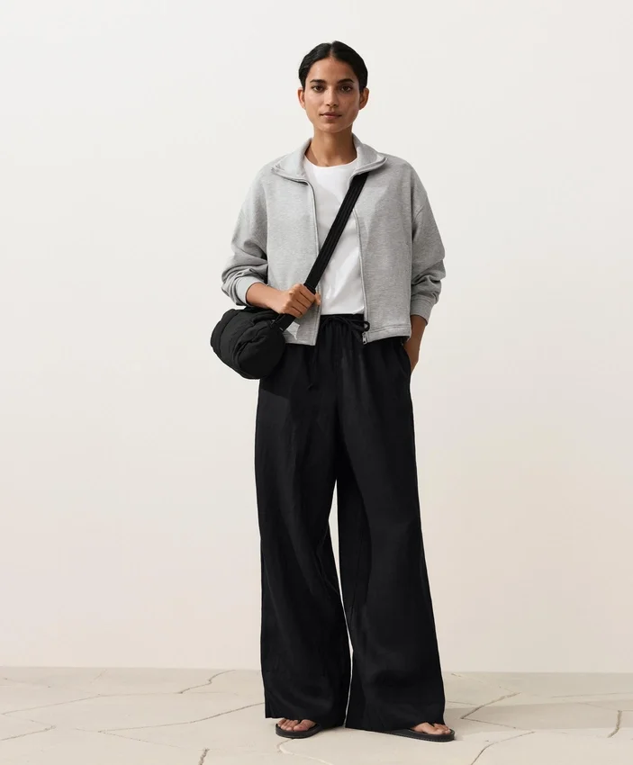 Pantalon droit 100 % lin Pantalon droit 100 % lin