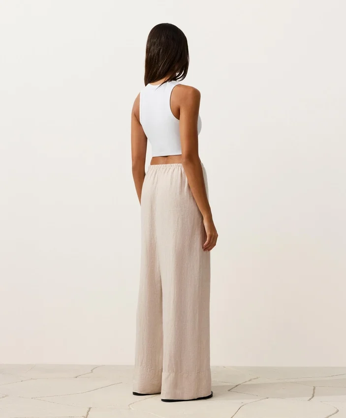Pantalon droit 100 % lin Pantalon droit 100 % lin
