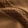 Pantalon droit avec structure tricotée sur les côtés Pantalon droit avec structure tricotée sur les côtés