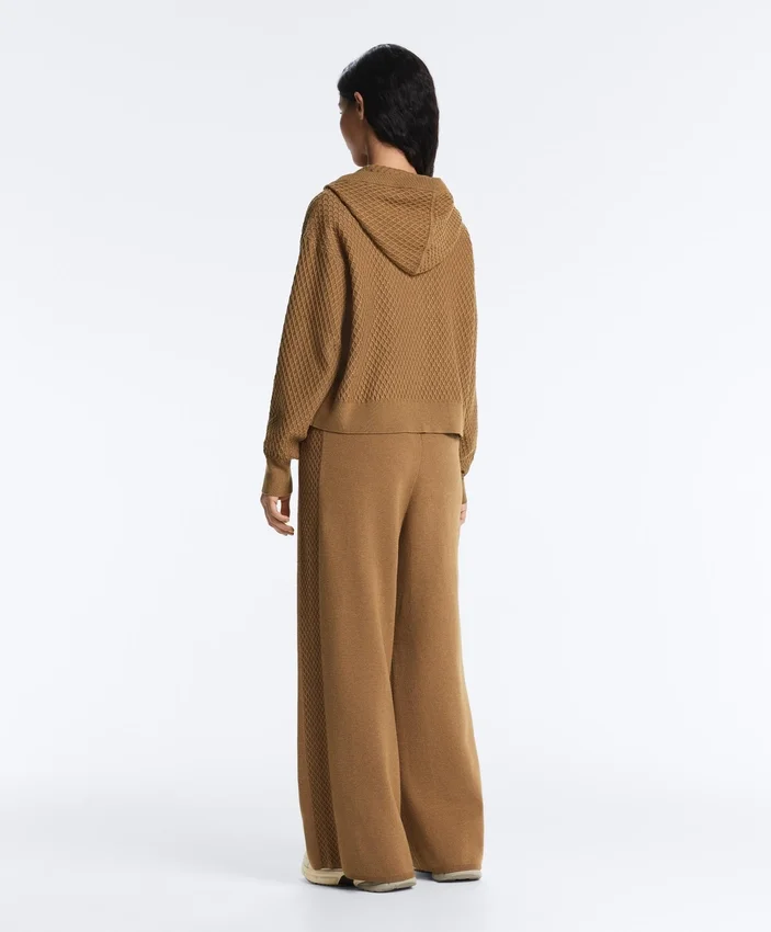 Veste à capuche en maille structurée Veste à capuche en maille structurée