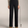 Pantalon droit chaud à taille haute Pantalon droit chaud à taille haute
