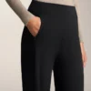 Pantalon droit chaud à taille haute Pantalon droit chaud à taille haute