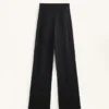 Pantalon droit chaud à taille haute Pantalon droit chaud à taille haute