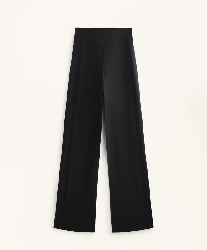 Pantalon droit chaud à taille haute Pantalon droit chaud à taille haute