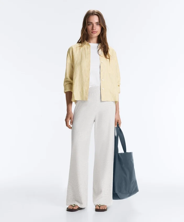 Pantalon droit en maille Pantalon droit en maille