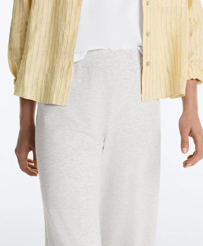 Pantalon droit en maille Pantalon droit en maille