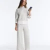 Pantalon droit en maille Pantalon droit en maille