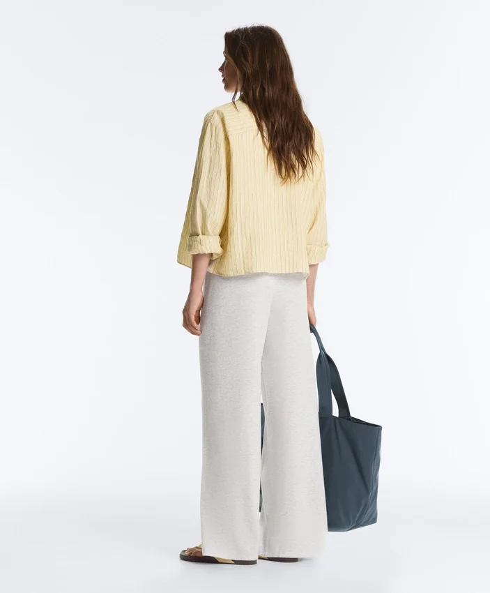 Pantalon droit en maille Pantalon droit en maille