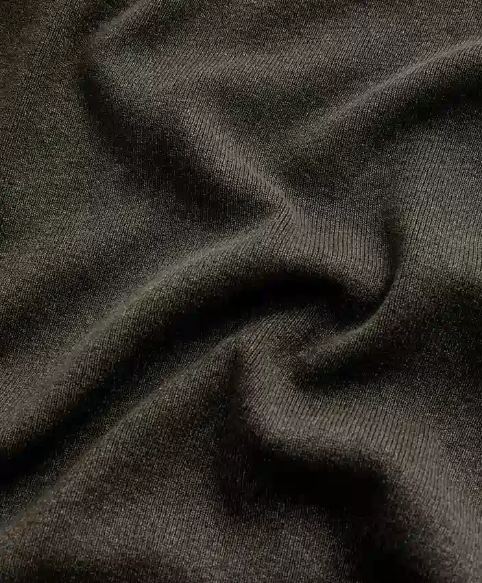 Pantalon droit en maille côtelée Pantalon droit en maille côtelée