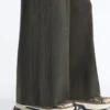 Pantalon droit en maille côtelée Pantalon droit en maille côtelée