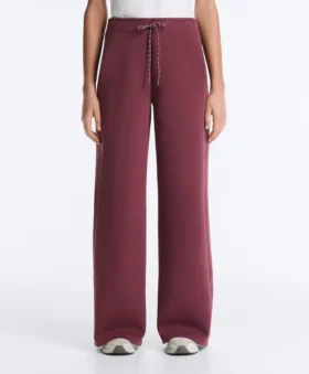 Pantalon droit en mélange de coton