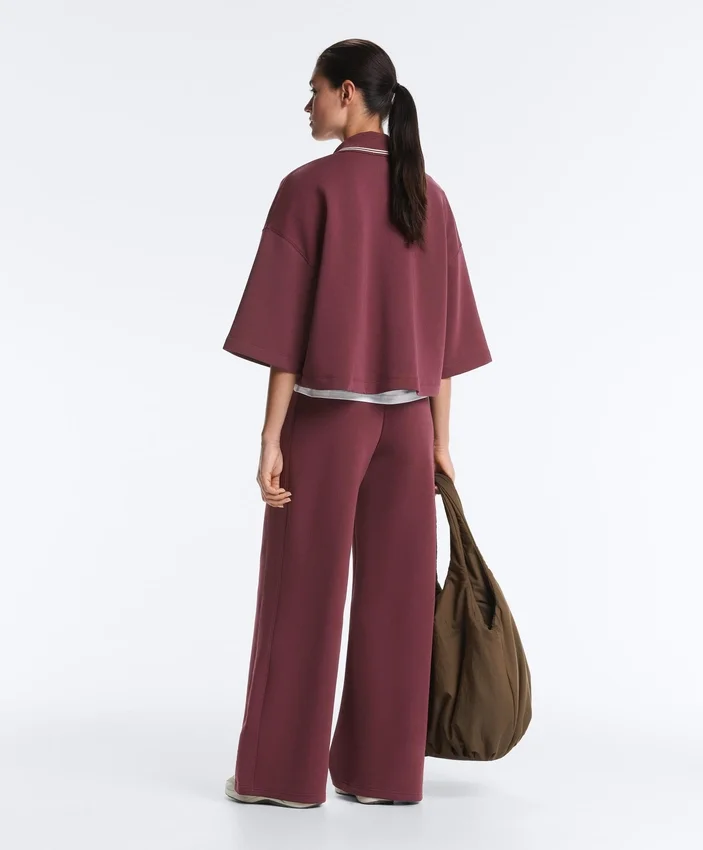 Pantalon droit en mélange de coton Pantalon droit en mélange de coton