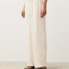 Pantalon droit en mélange de lyocell et 24 % de lin Pantalon droit en mélange de lyocell et 24 % de lin