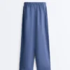 Pantalon droit en mélange de lyocell et 24 % de lin Pantalon droit en mélange de lyocell et 24 % de lin