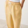 Pantalon droit en mélange de lyocell et 24 % de lin Pantalon droit en mélange de lyocell et 24 % de lin