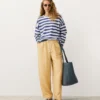 Pantalon droit en mélange de lyocell et 24 % de lin Pantalon droit en mélange de lyocell et 24 % de lin
