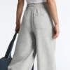 Pantalon droit en piqué chiné Pantalon droit en piqué chiné