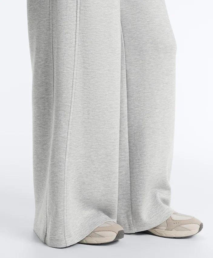 Pantalon droit en piqué chiné Pantalon droit en piqué chiné