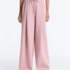 Pantalon droit plissé en piqué de coton Pantalon droit plissé en piqué de coton