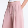 Pantalon droit plissé en piqué de coton Pantalon droit plissé en piqué de coton