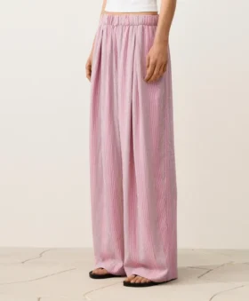 Pantalon droit à rayures